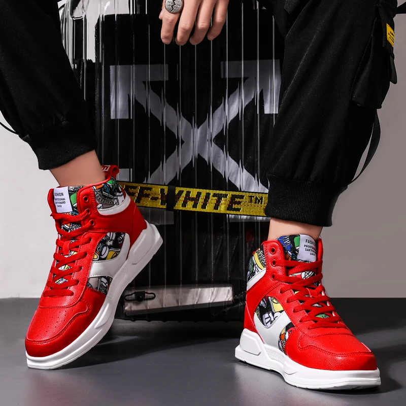 Мужская Баскетбольная обувь мужские высокие спортивные кроссовки с воздушной