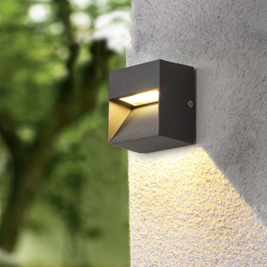 

3/5W IP54 Waterproof LED Porch Wall Lamp Outdoor Garden Corridor Balcony Wall Corner Lamps Aluminum Patio LED Step Stair Light