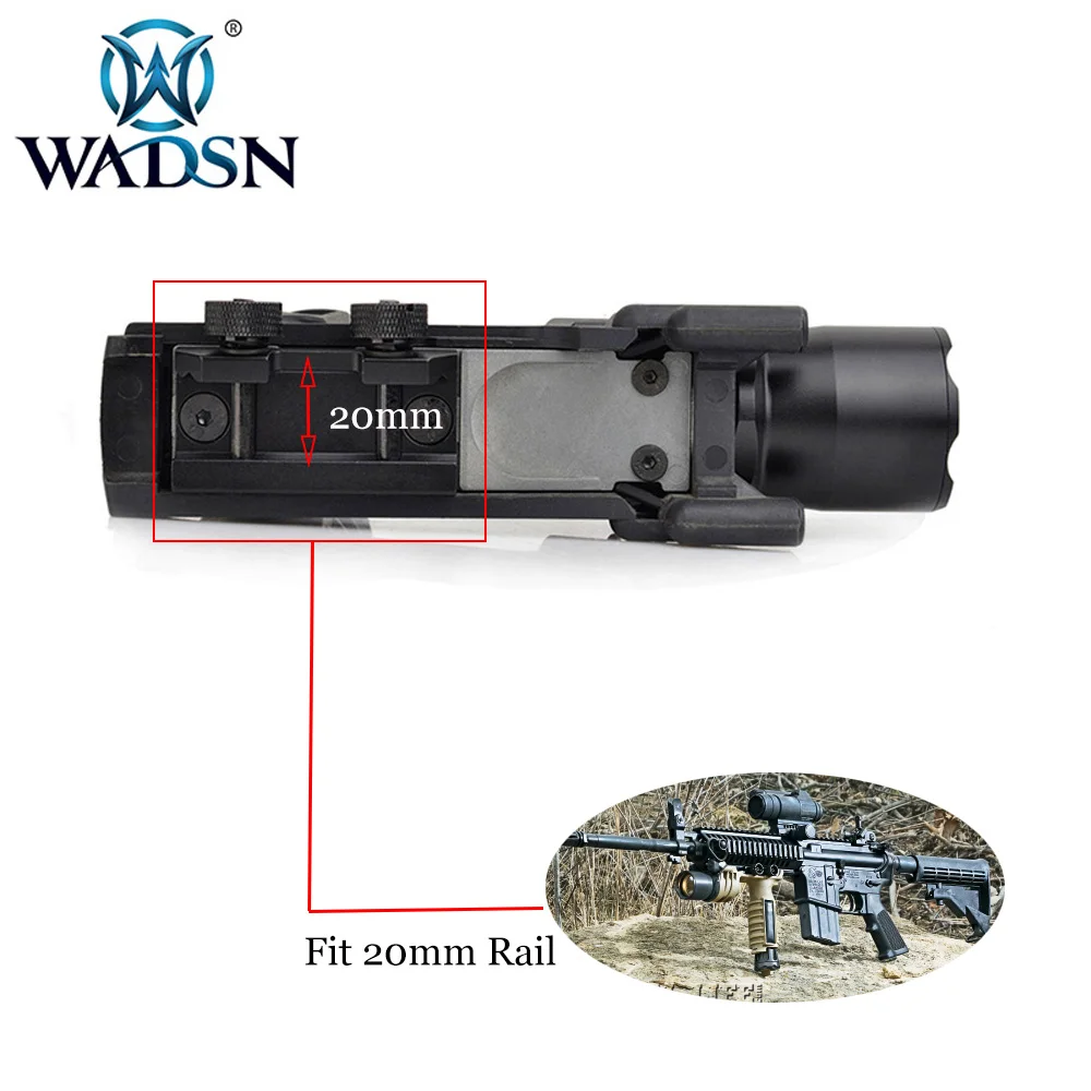 Тактический фонарь WADSN M910A вертикальный фонарик с FOREGRIP мгновенный стробоскоп |