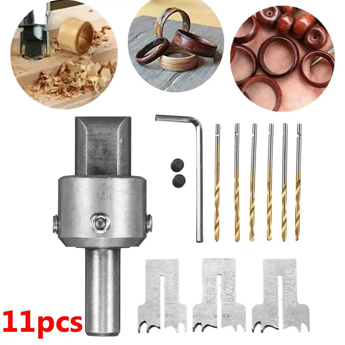 

Bracelet Drill Bit Carbide Blades handle Drill Woodworking Milling Cutter Molding Tool
