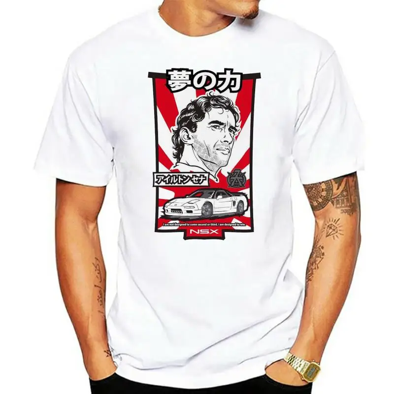 

New Summer Ayrton Senna T-shirt Car Styling T Shirt Men Plus Size Clothing