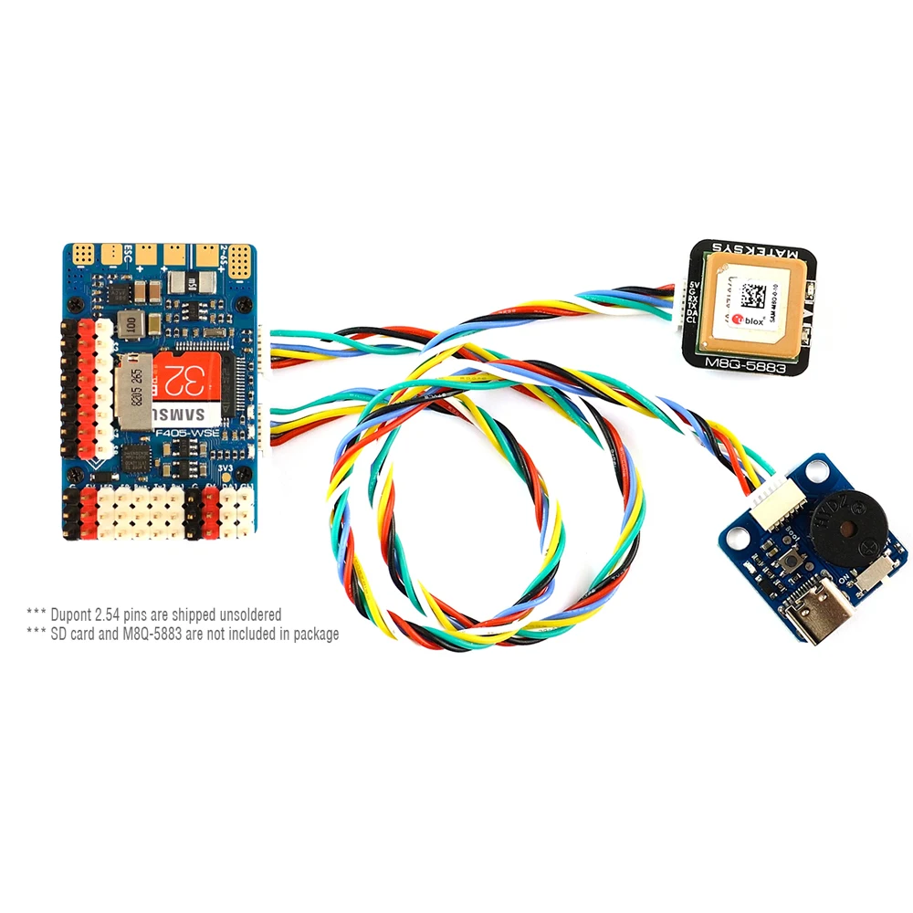 Mateksys MATEK F405-WSEWing MPU6000 Baro DPS310 OSD Blackbox F4 Контроллер полета 2-6S INAV RC самолет FPV дроны |