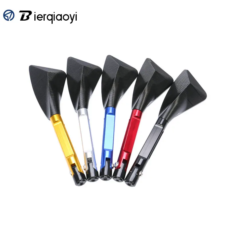 

For Yamaha/RIZOMA/Kawasaki/ Suzuki/Honda CNC Rear View Mirror HD Motorcycle Motorbike Rear View Mirror Triangle Aluminum Mirrors