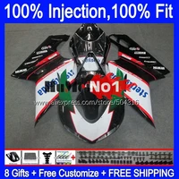 injection for ducati 848 1098 1198 s r 07 08 09 2010 2011 2012 119mc 6 848s 1198s 2007 2008 2009 10 11 12 fairing glossy green