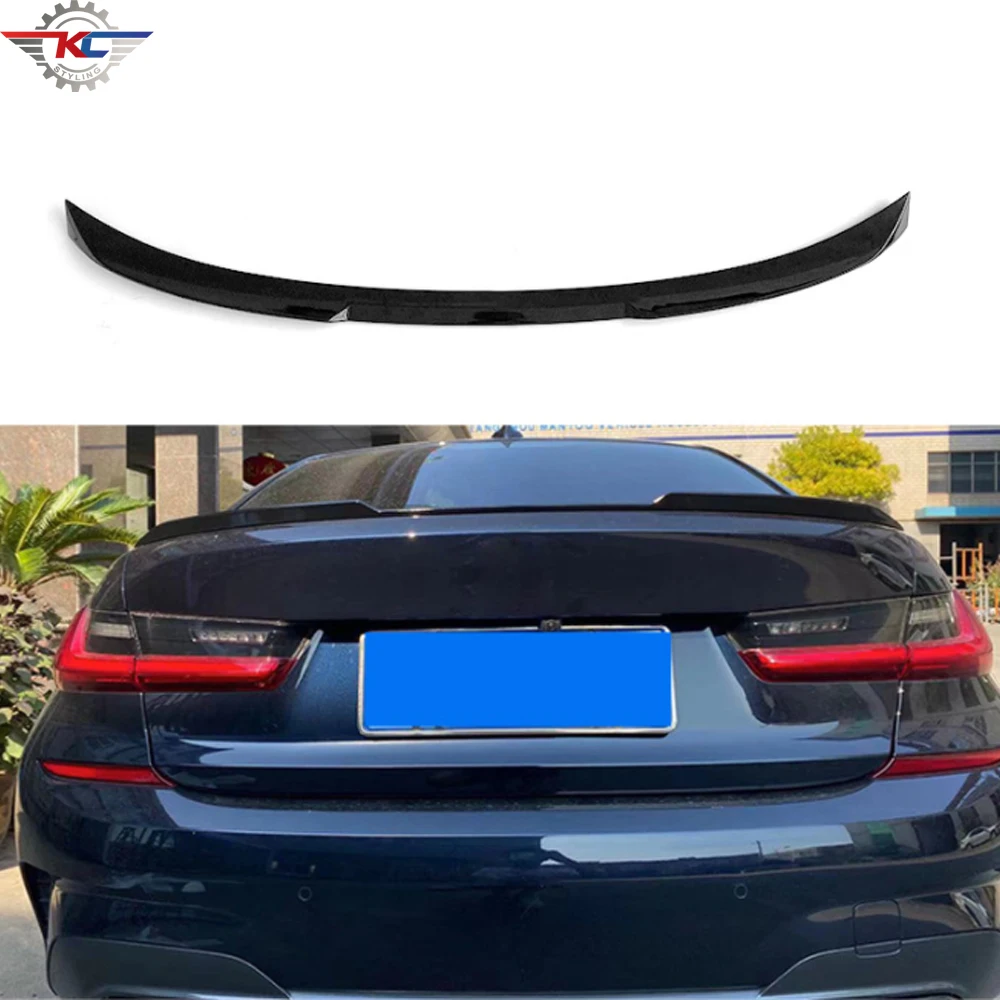 

Rear Trunk Gloss Black Spoiler Back Wings For BMW 3 series G20 2019+ ABS Materials Carbon Print Spoilers