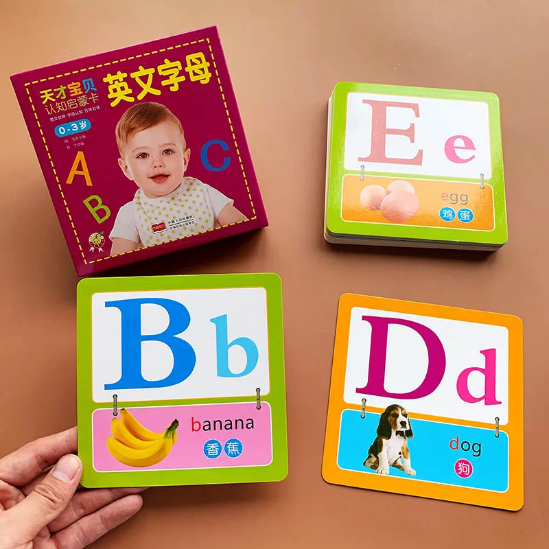 Обучающая карточка с буквами на английском языке для детей 0 3 лет 24 шт.|Учебники| |