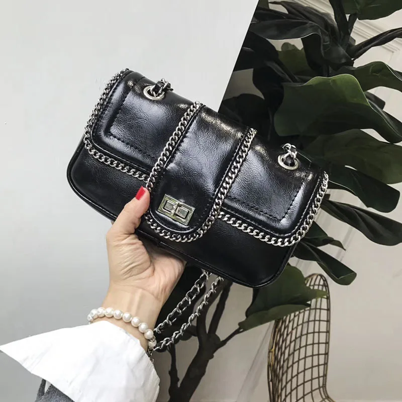 

Top Quality Luxury Brand New Fashion Retro Chain Bag Versatile One-shoulder Messenger Flap Bag Handbags Women Bags Sac Luxe