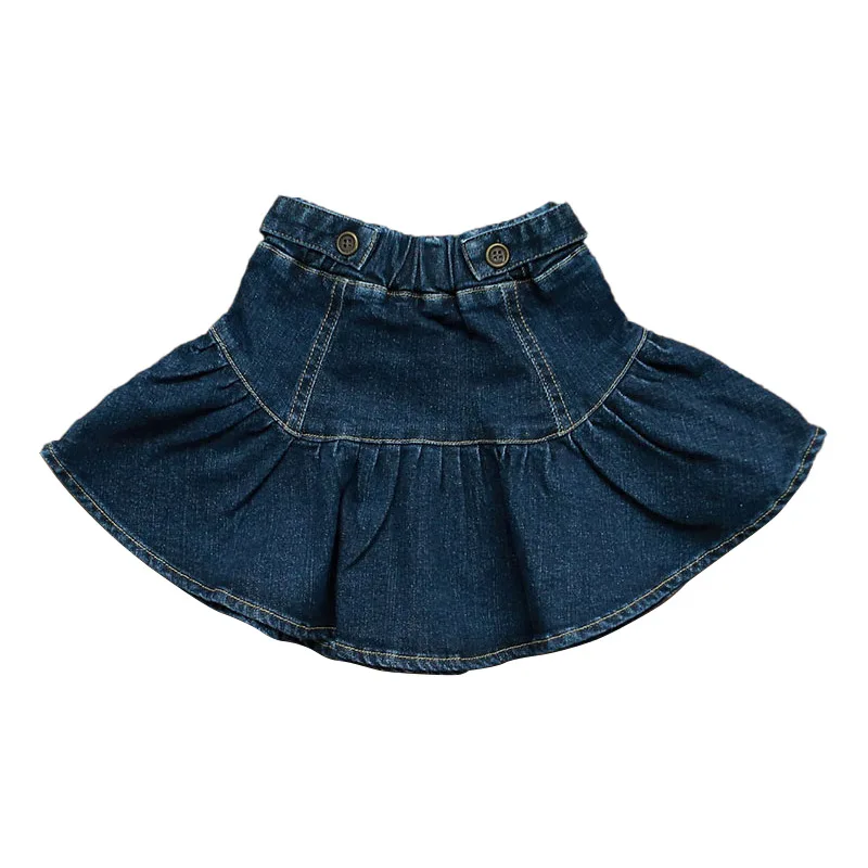 

Girls' Skirt 2021 New Fashion Elastic Waist Babygirl Denim Skirt In Spring 2021 Tennis Skirt