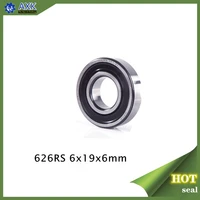 626 2rs 6x19x6 6mm19mm6mm 626 rs miniature ball deep groove radial ball bearings 100pcspack