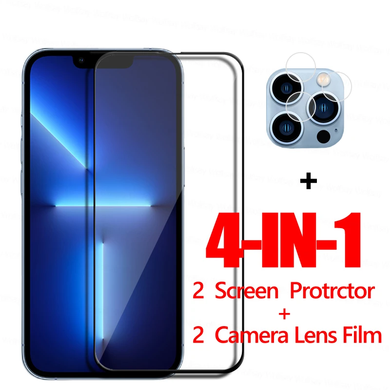 

For Apple iPhone 13 Pro Max Glass Screen Protector For iPhone 13 Pro Max Tempered Glass Protective Phone Film For iPhone 13 12 X