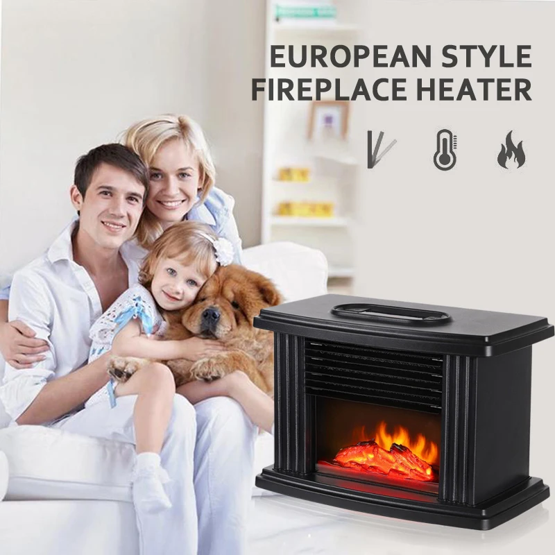 

Electric Heater Plug In Wall Heater Room Heating Stove Household Radiator Warmer Machine 1000W Device With Remote Control