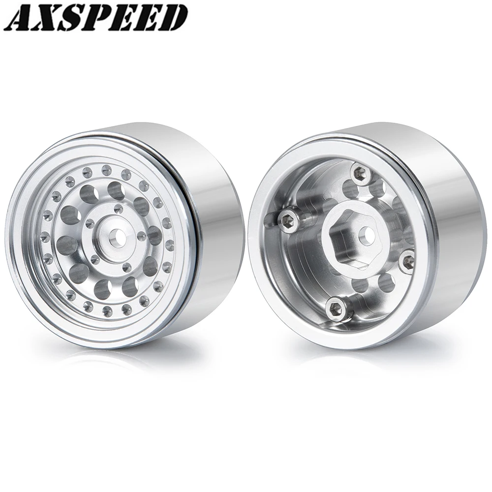 

Колесные диски AXSPEED, 4 шт., 1,0 дюйма, Beadlock, колесные диски из алюминиевого сплава для 1/24 Axial SCX24 90081, детали для гусеничных автомобилей на радиоуп...
