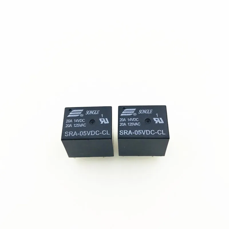 5 шт. В 12 24 постоянного тока 20A DC Мощность реле SRA 05VDC CL 12VDC 24VDC 5Pin PCB Тип в наличии