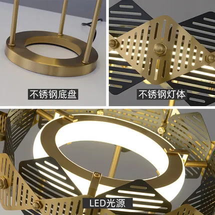 

Postmodern light luxury table lamp living room bedroom simple personality Nordic romantic warm eye protection lamp