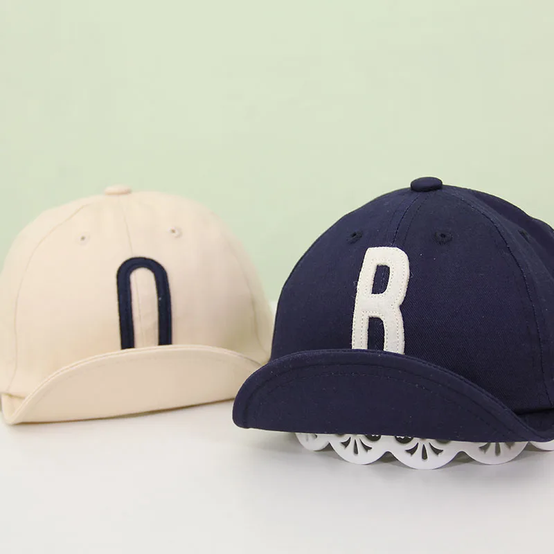 Spring Summer Soft Cotton Baby Letter Cap Hats Kids Girl Boy Adjustable Baseball Caps Children Snapback Sun Hat | Мать и ребенок