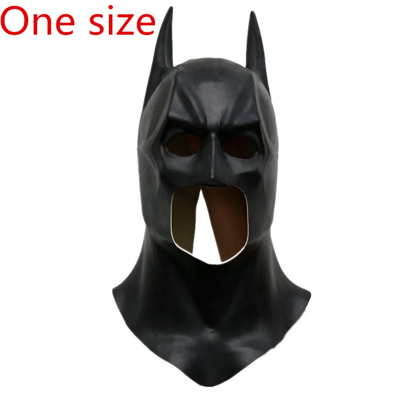 Mask Фильм Бэтмен костюм для косплея, костюм комбинезон зентай Брюс Уэйн Косплей Боди супергероя Хэллоуин шлем Бэтмена маска - Цвет: Mask