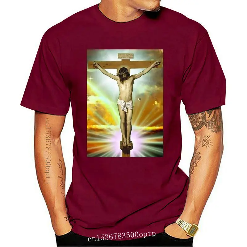 

New SKAM Iska Even same paragraph Jesus crucifixion tshirt MEN soft Breathable cool t shirt homme Short Sleeve Plus Size T-shirt