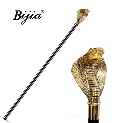 Golden Snake King BIJIA джентльмен трость domineering ручка в виде животного скипетр креативный подарок civilized трость - Цвет: Golden Snake King