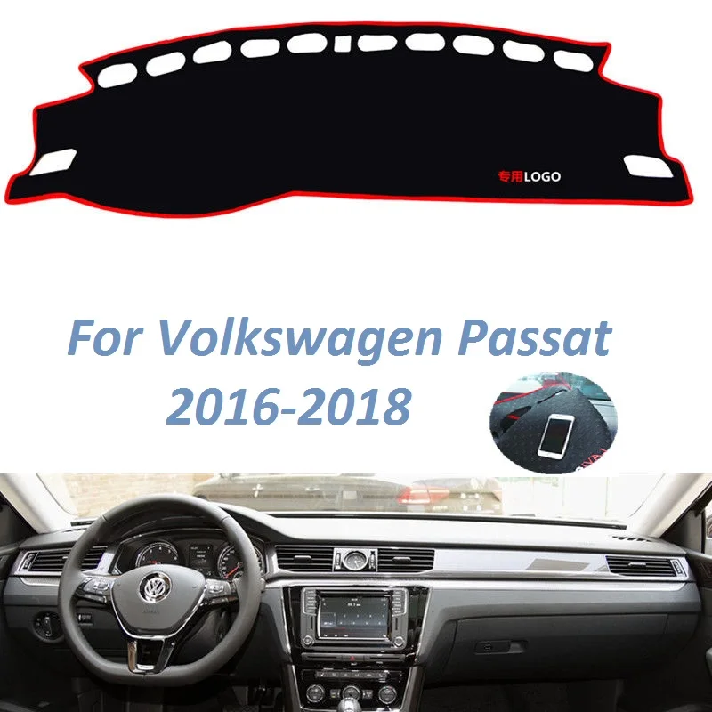 

Для Volkswagen Passat 2016 2017 2018 левой и правой руки привод с нескользящей подошвой для пар приборной панели крышки коврик инструмент ковры автомобил...