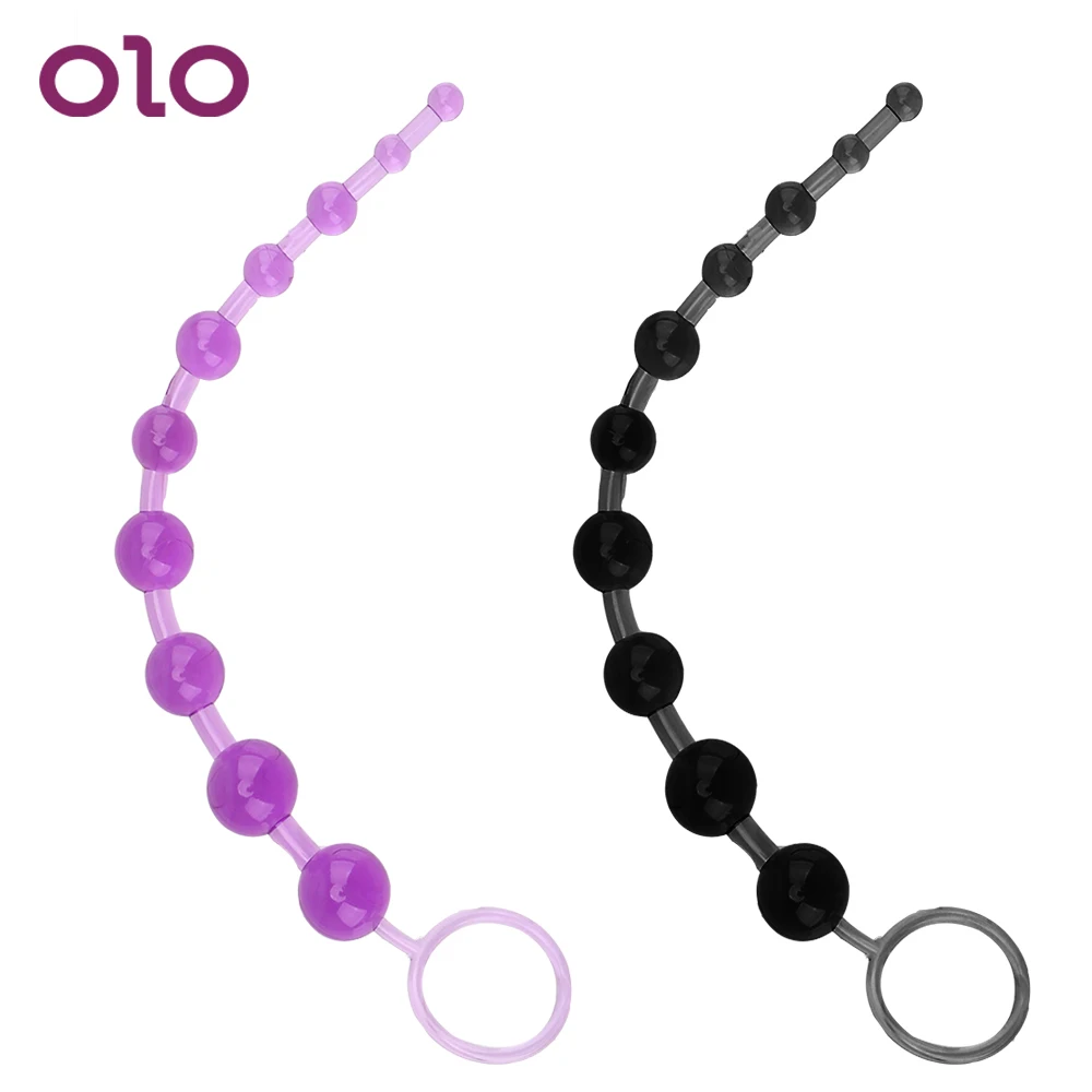 Силиконовый длинный анальный стимулятор OLO интимные игрушки для мужчин и женщин