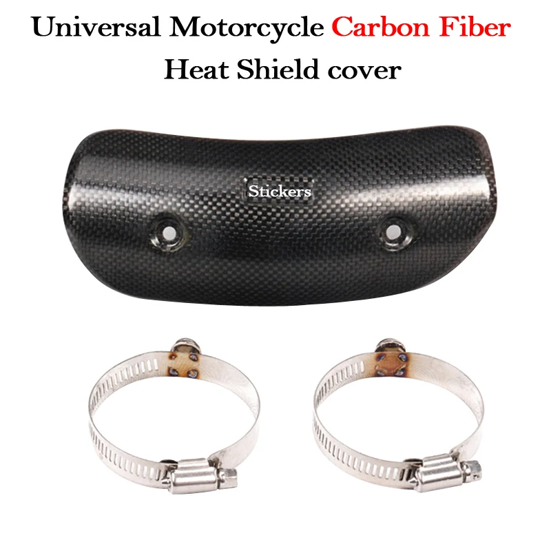 

Универсальный теплозащитный чехол из углеродного волокна для выхлопных газов мотоцикла, протектор для копий для Honda R25 Z900 S1000RR Yoshimura, чехол для выхлопных газов