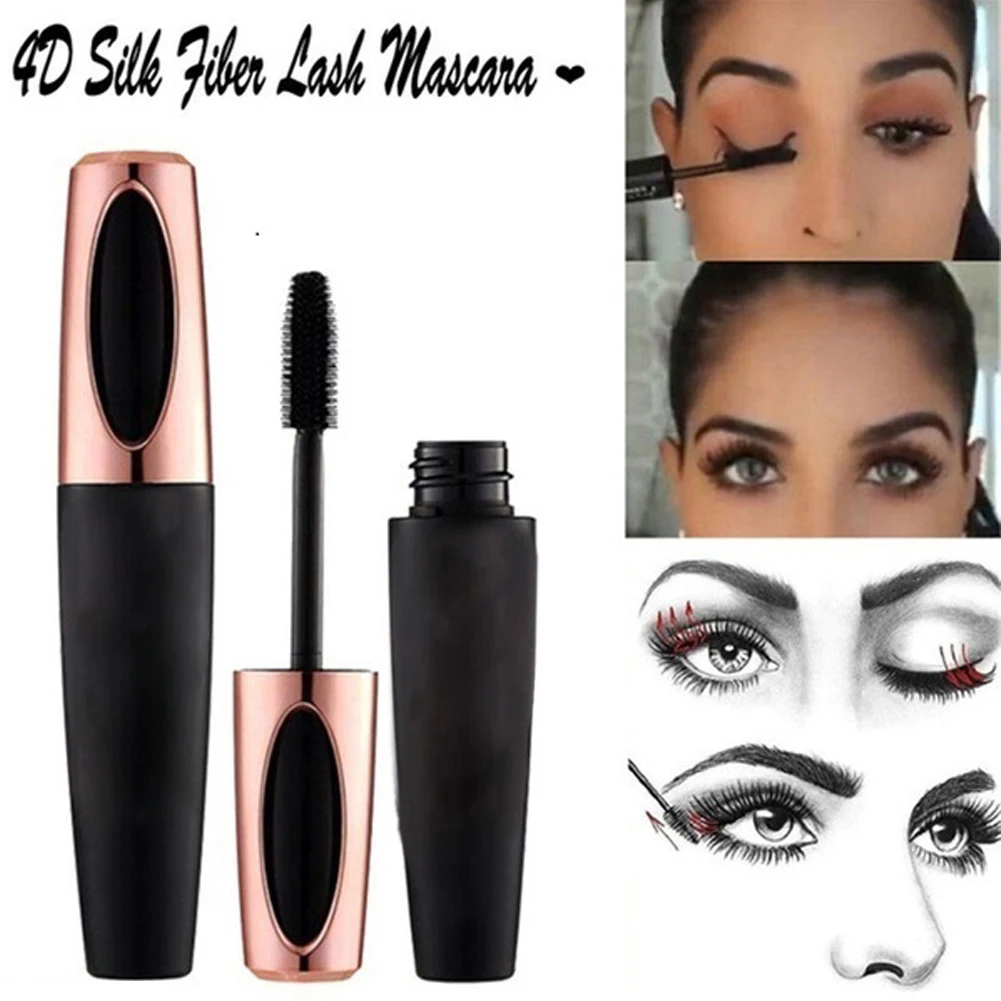 

QIC Rich Mascara Thick and Long Curled Waterproof and Sweat-proof Long-lasting 4D Mascara