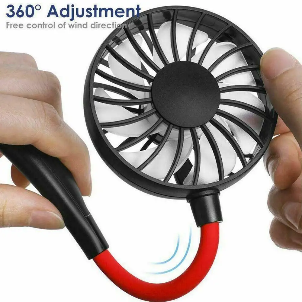 Портативный вентилятор для шеи беспроводной USB мини спорта ленивый дропшиппинг