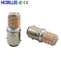 mcdrlled 2pcs car led light g18 dual color r10w r5w drl blubs white rad yellow daytime running motorcycle turning lamp 12v