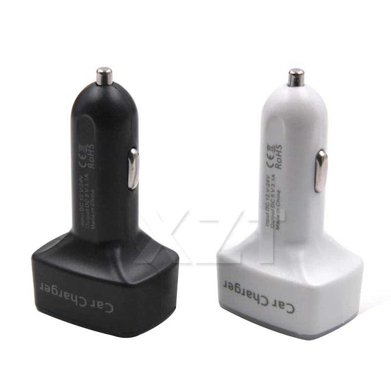 New 4 in 1 Car Charger Dual USB DC 5V 3.1A Universal Adapter With Voltage/temperature/Current Meter Tester Digital LED Display | Автомобили