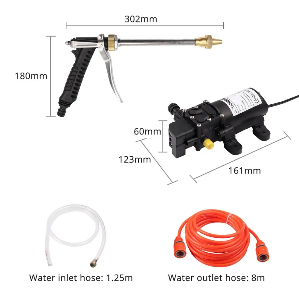Водяной насос для мойки высокого давления 12 В комплект водяных насосов струей