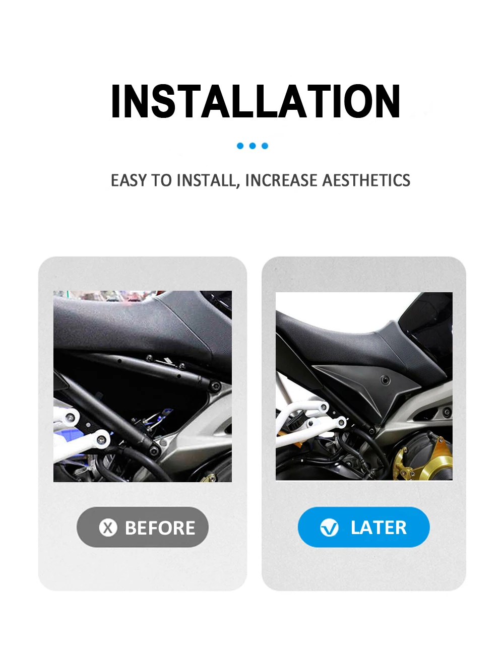 Боковые панели из углеродного волокна обтекатель Коровья пластина Обложка для