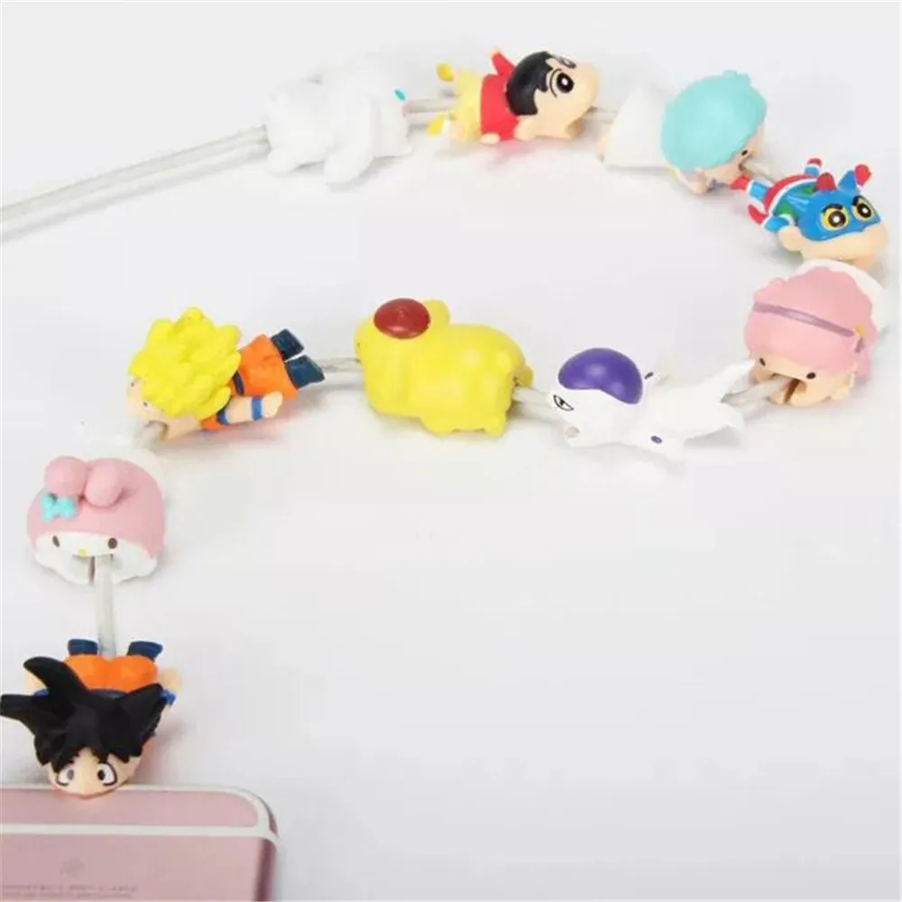 Защитный чехол для зарядного кабеля Mini с рисунком из мультфильма one piece Luffy, защита для передачи данных, usb-кабель для передачи данных, зарядный кабель, защитный рукав