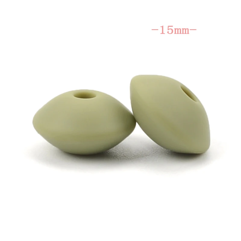 15mm lint LOFCA 12/15 мм Силиконовые чечевицы бусины 10 шт./лот детский Прорезыватель для зубов игрушки, не содержащие БИСФЕНОЛ по уходу за ребенком Силиконовый Сделай Сам грызунок Цепочки и ожерелья ювелирных изделий - Цвет: 15mm lint