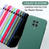 New Liquid Silicone Phone Case For Xiaomi Redmi Note pro note9 Original Luxury Camera Protector Soft Back Cover Coque