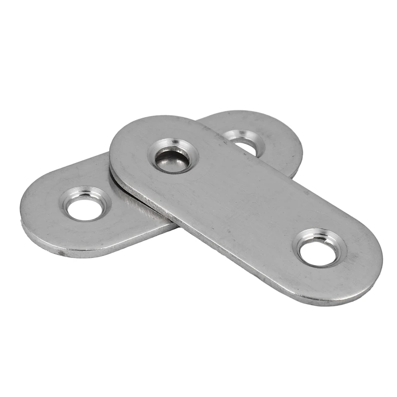 

Flat Mending Plates Repair Fixing Joining Brackets 40x15mm 10pcs