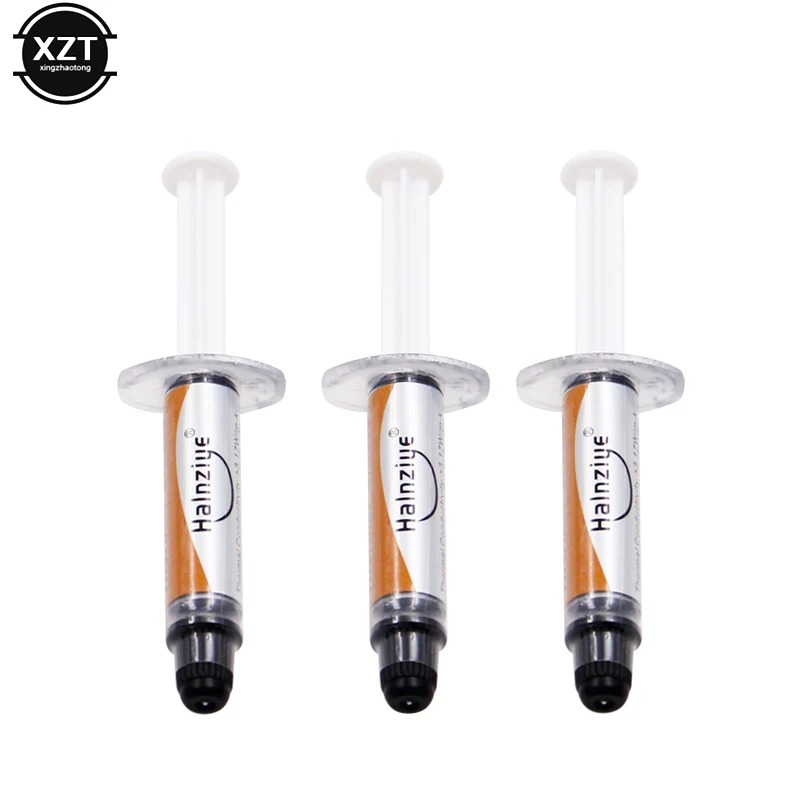 HY710 1g Silver Thermal Conductive Grease Paste 5pcs/lot Compound Silicone grease Short needle For CPU Chipset Cooling 3.17W | Компьютеры