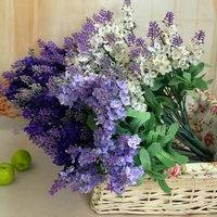 fake flower provence lavender 10 piece bouquet rayon artificial garden plant flower home decoration