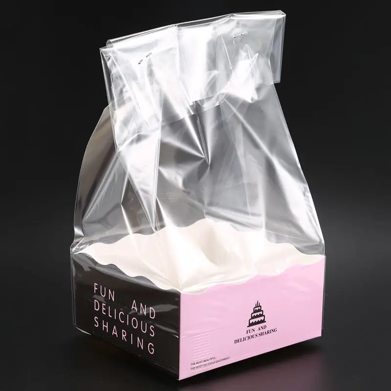 JEYL 10 Sets Cookie Candy Bread Plastic Paper Packing Bags Boxes Clear Party Gift Chocolate Wedding Self Stand Bag | Дом и сад