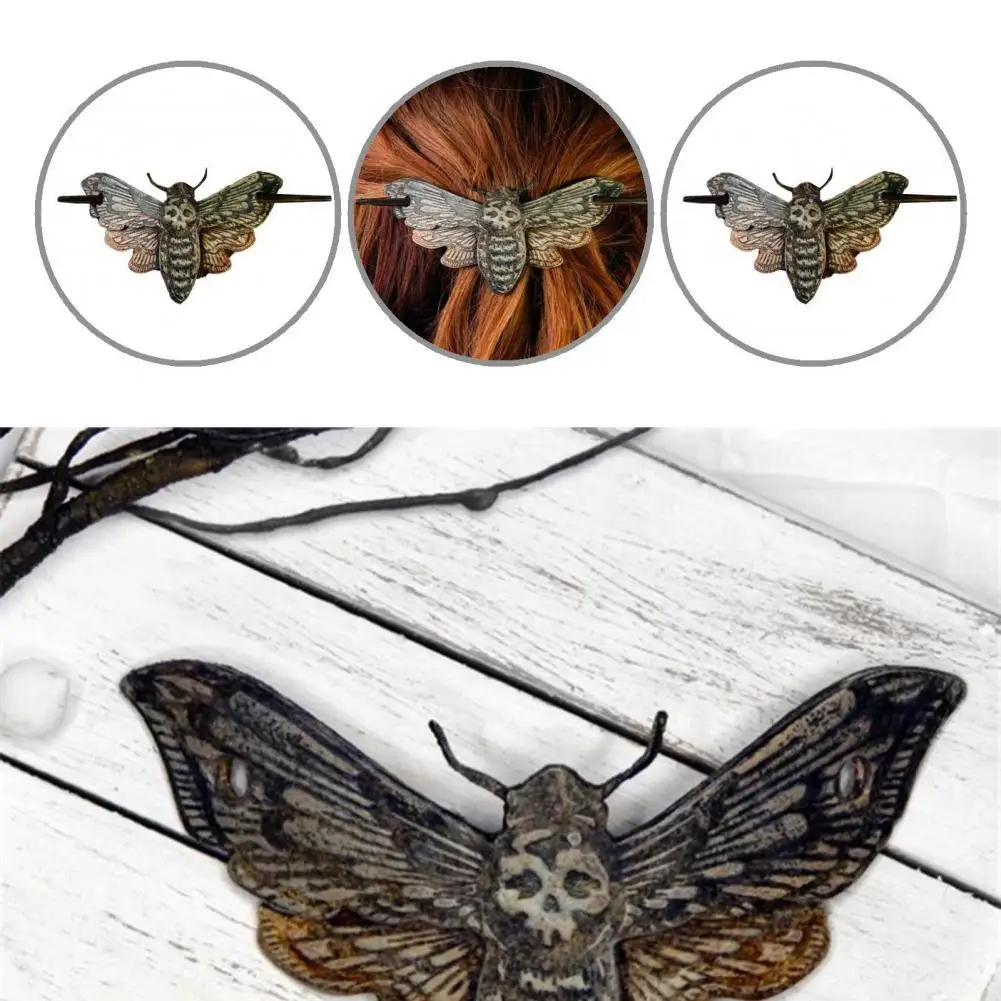 

Metal Hair Accessories Death Moth Hair Stick Halloween Supplies Death Moth Hair Stick Anti-oxidation for Decorative
