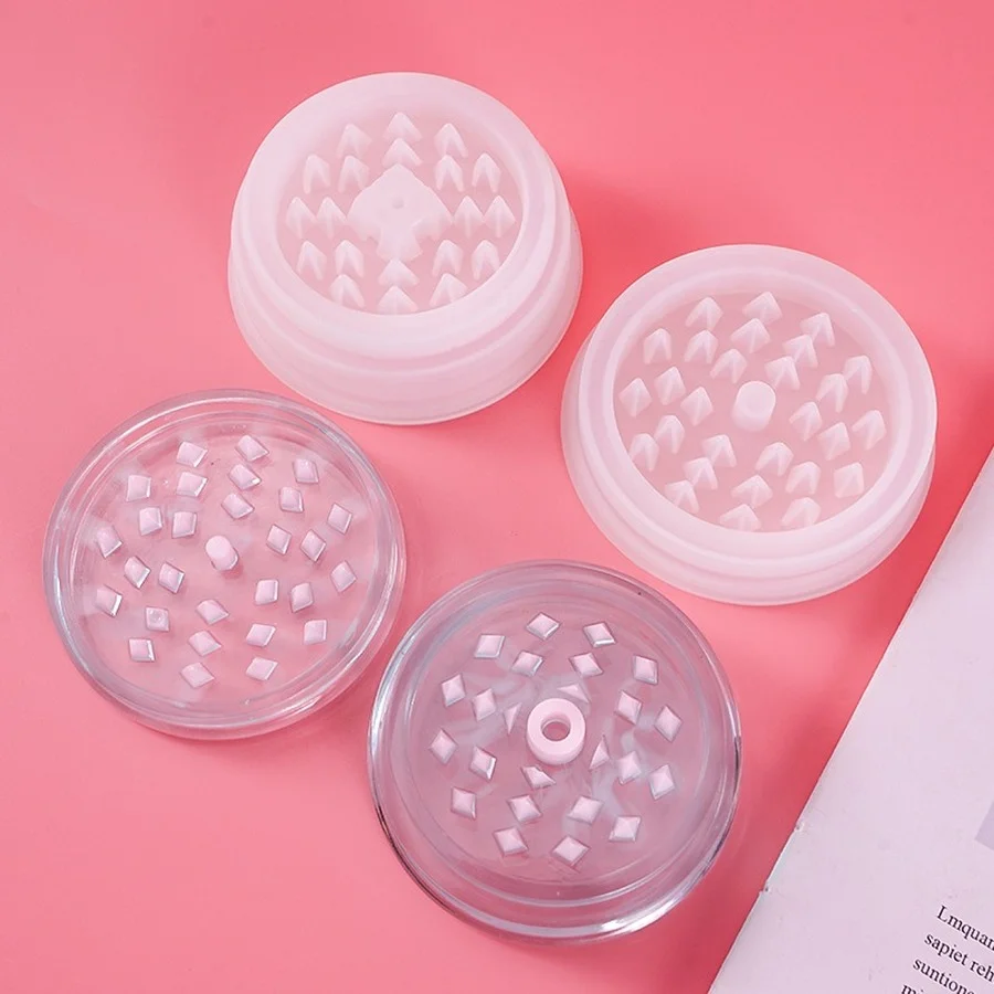 

Handmade Mold Kit Tobacco Grinder Crystal Epoxy Resin Mold Leaf Herbal Herb Smoke Spice Crusher Silicone Mould Weed Accessories