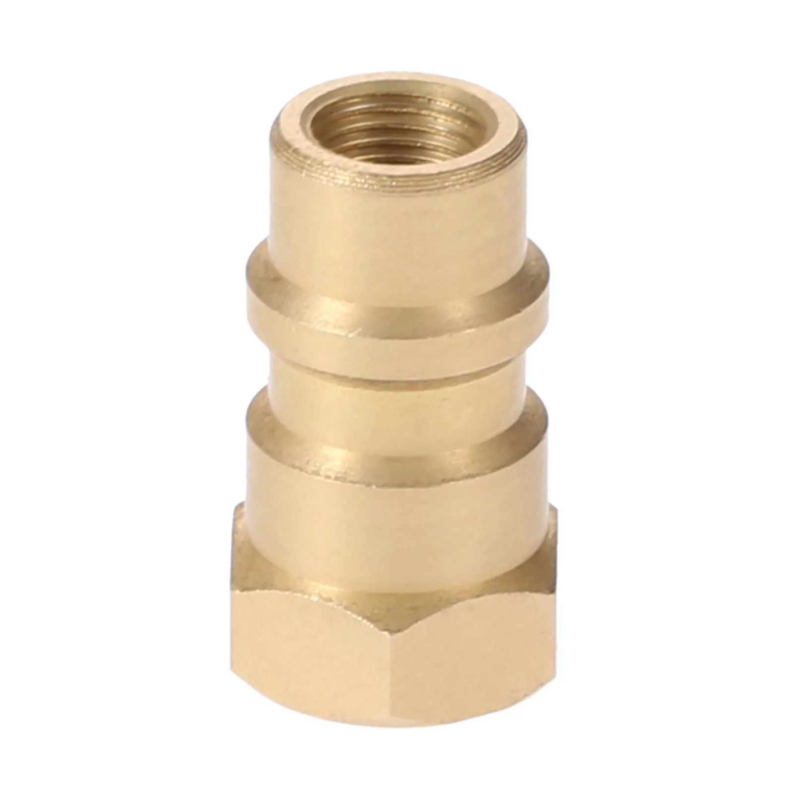 1Pc R12 R22 R502 Screw To R134A Fast Conversion Adapter Valve 1/4'' SAE To 8v1 Thread Brass Car Air-conditioning Installation images - 6