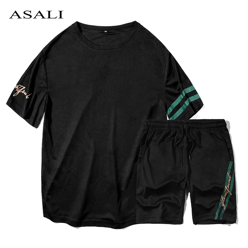 Костюм спортивный мужской летний повседневный комплект одежды для фитнеса