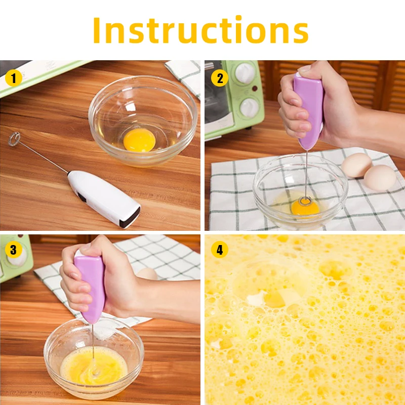 1 шт. Электрический миксер для кофе маркер мини яиц ручной молока
