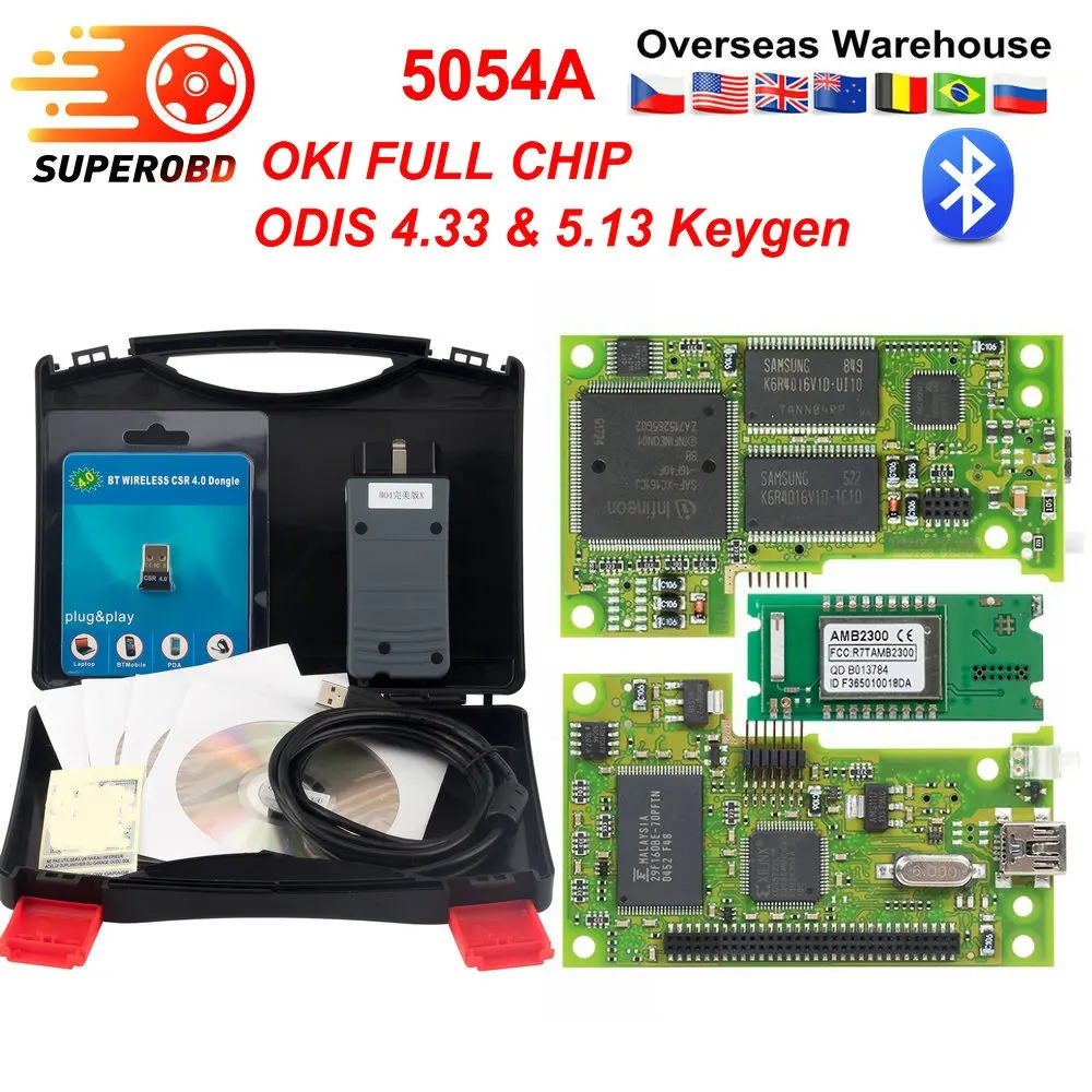 5054a ODIS v4.3.3 keygen 5054a OKI полный чип OBD2 сканер автоматический считыватель кодов 5054 Bluetooth obd ii диагностический инструмент