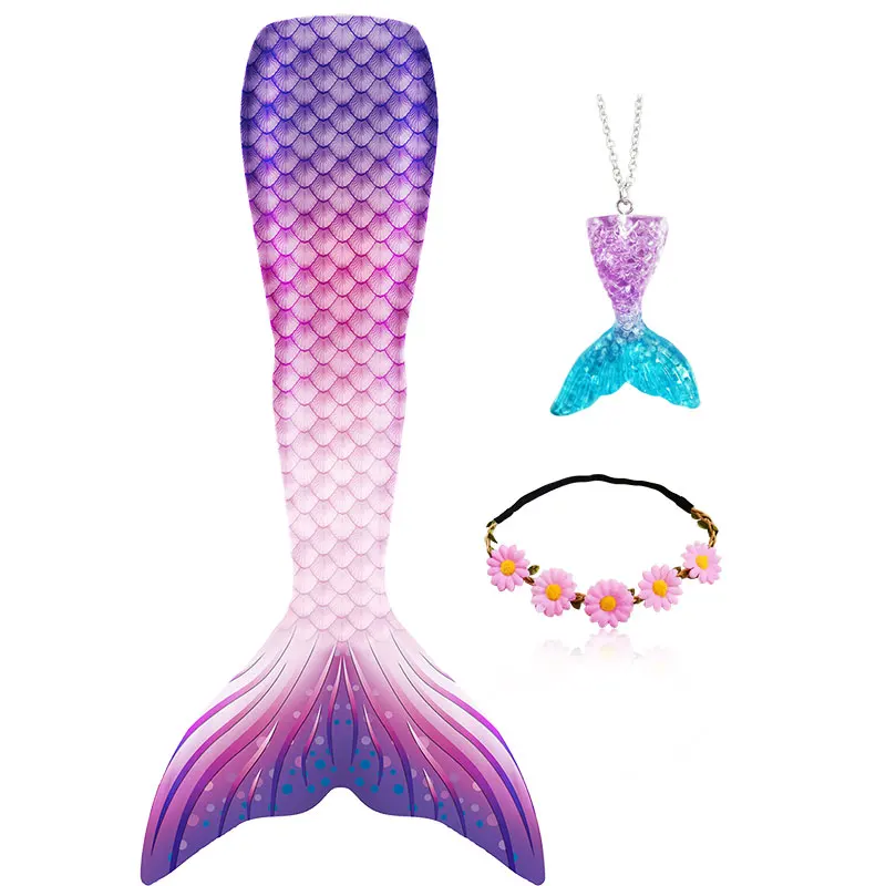 Женский костюм русалки с хвостом купальный без моноласта для взрослых и детей |
