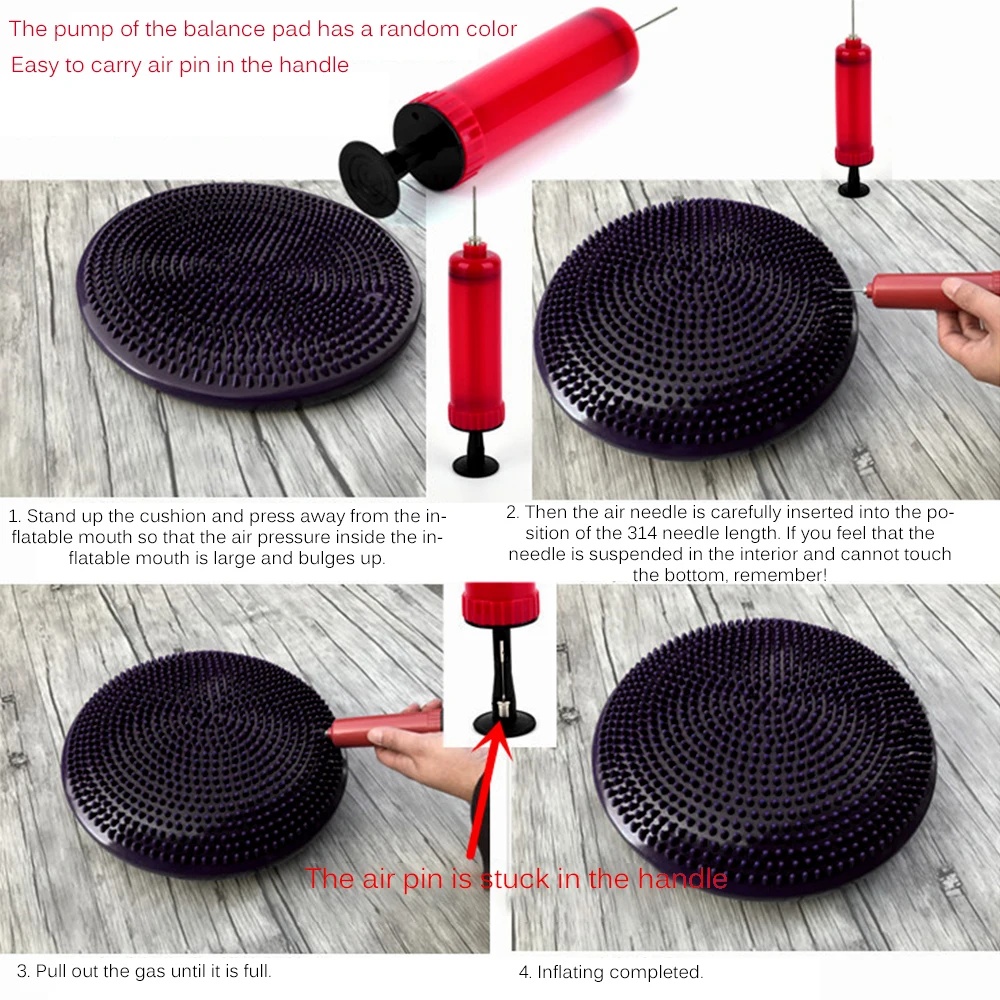 

Fitness Balance Board Yoga Balls Massage Pad Wheel Stability Balance Disc Cushion Waist Fitness Exercise Training Twisting Mat