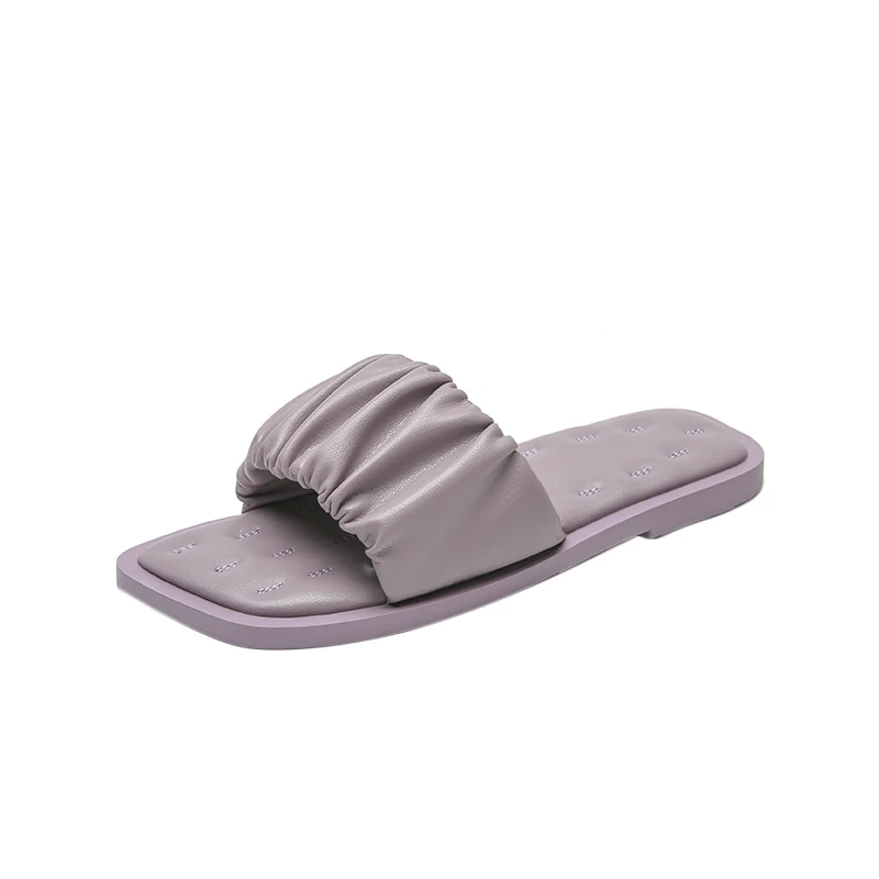 

Women Slippers 2021 Summer New Rome Retro Sandals Flat Casual Shoes Female Slip on Slides All-match Fashion Sandalias Mujer 3C