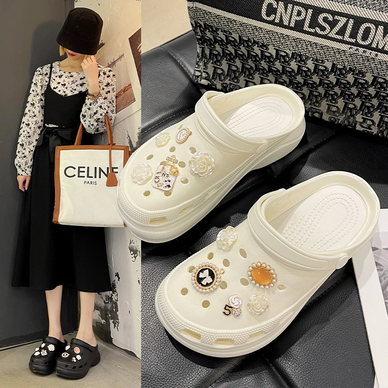 

Summer woman hole sandals lides footwear sandales heel sandals Fashion Sneaker Breathable casual shoes Walking Shoes