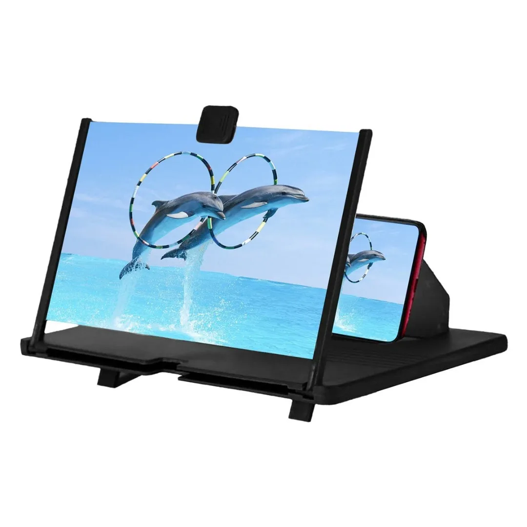 

12 "3D складной мобильный увеличитель для экрана телефона увеличитель усилитель видеосигнала стенд Дисплей защита глаз держатель для смартф...