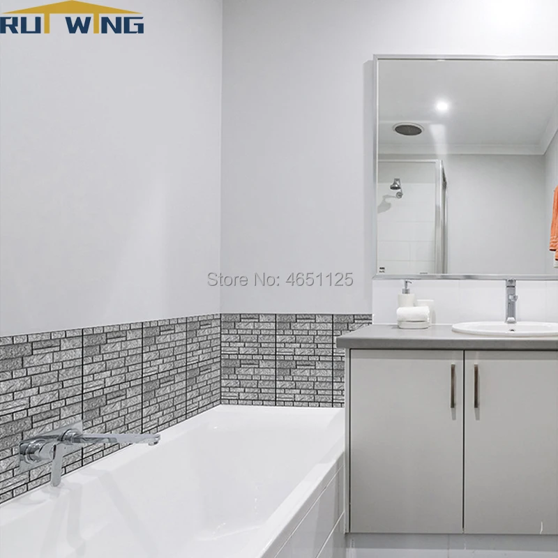 Кухня стикер для настенной плитки камень кирпич тиснением украшения DIY обои